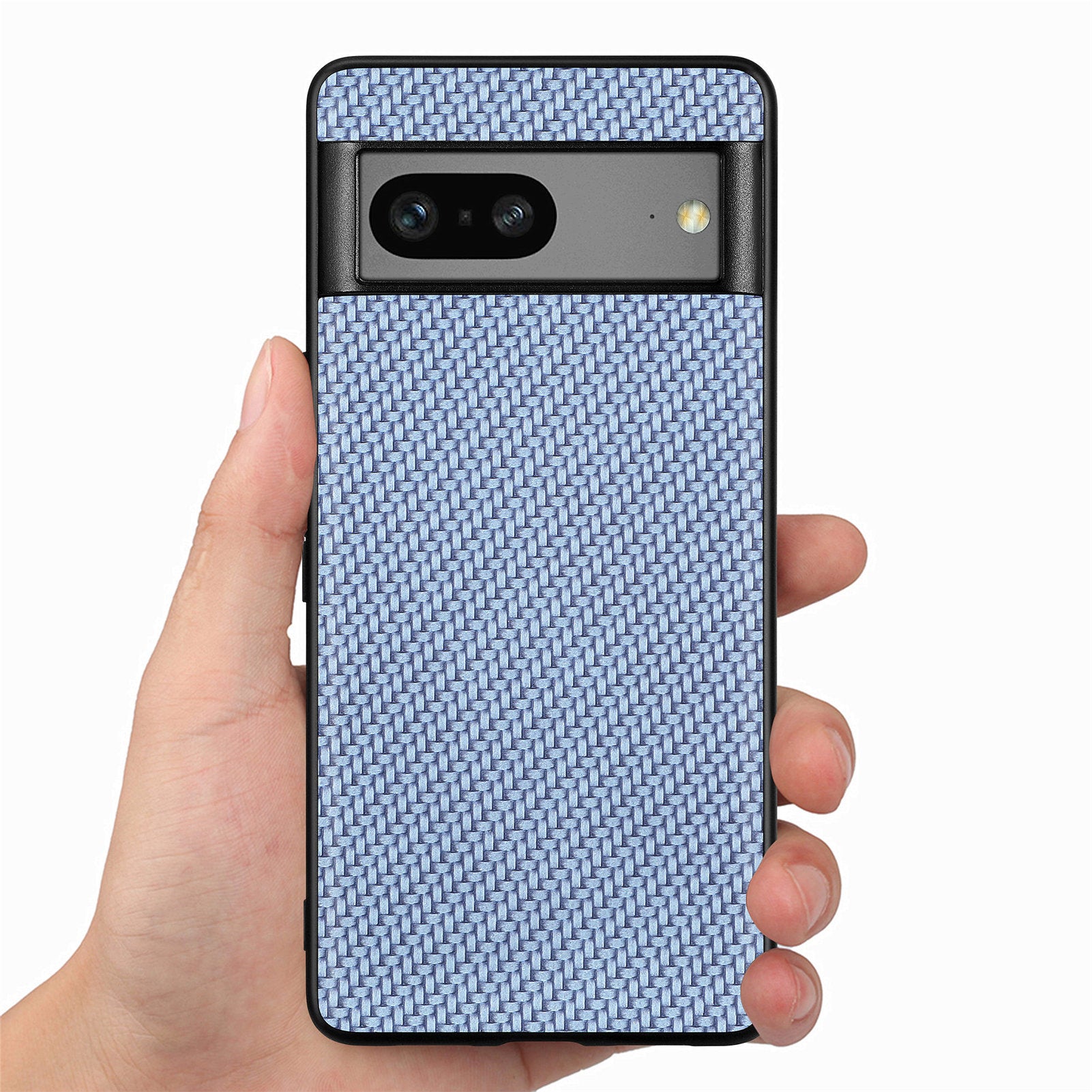 For Google Pixel 7a 5G Carbon Fiber Texture Phone Back Case PU Leather Coated PC TPU Shockproof Cover For Google Pixel 7a 5G Carbon Fiber Texture Phone Back Case PU Leather Coated PC TPU Shockproof Cover